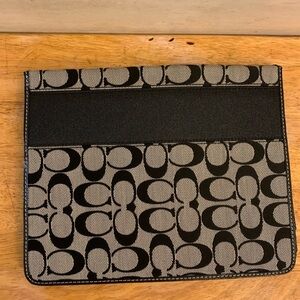 Coach Brown and Tan Monogram Tablet Case Cover